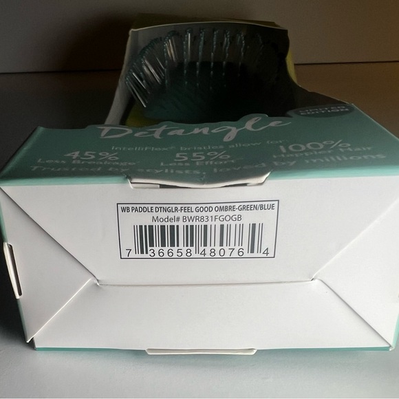 PADDLE DETANGLER | Wet Brush | Feel Good Ombré Green/Blue | NEW - Picture 6 of 6